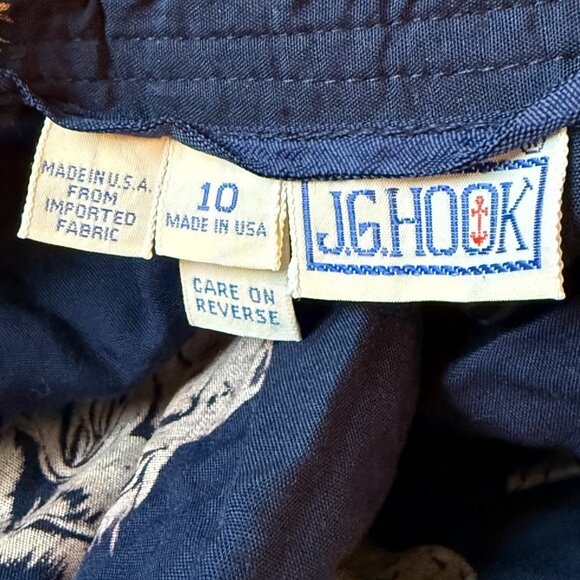 Vintage 80s JG Hook Skirt Womens Sz 10 Labrador Print Cottagecore Boho - Picture 4 of 5